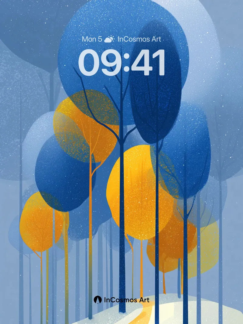 Serenity Sphere Wallpaper with Starlit Canopy