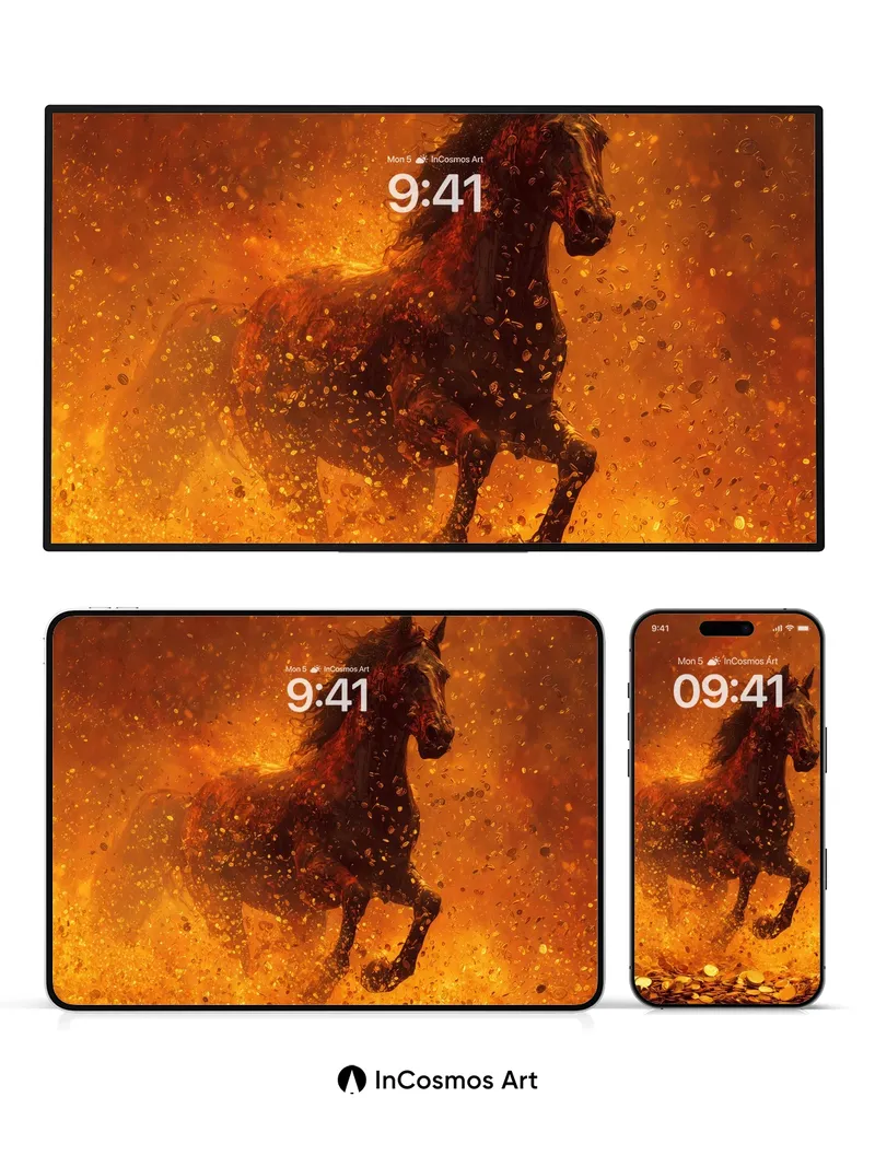 Blazing Spirit Wallpaper with Golden Ash