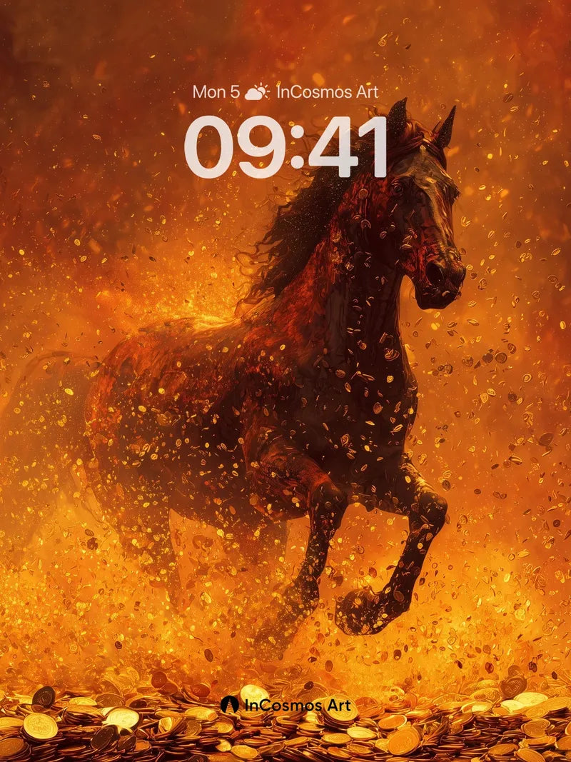 Blazing Spirit Wallpaper with Golden Ash