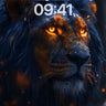 Obsidian Flame Wallpaper with Golden Eyes wallpaper for iPhone, iPad & Mac