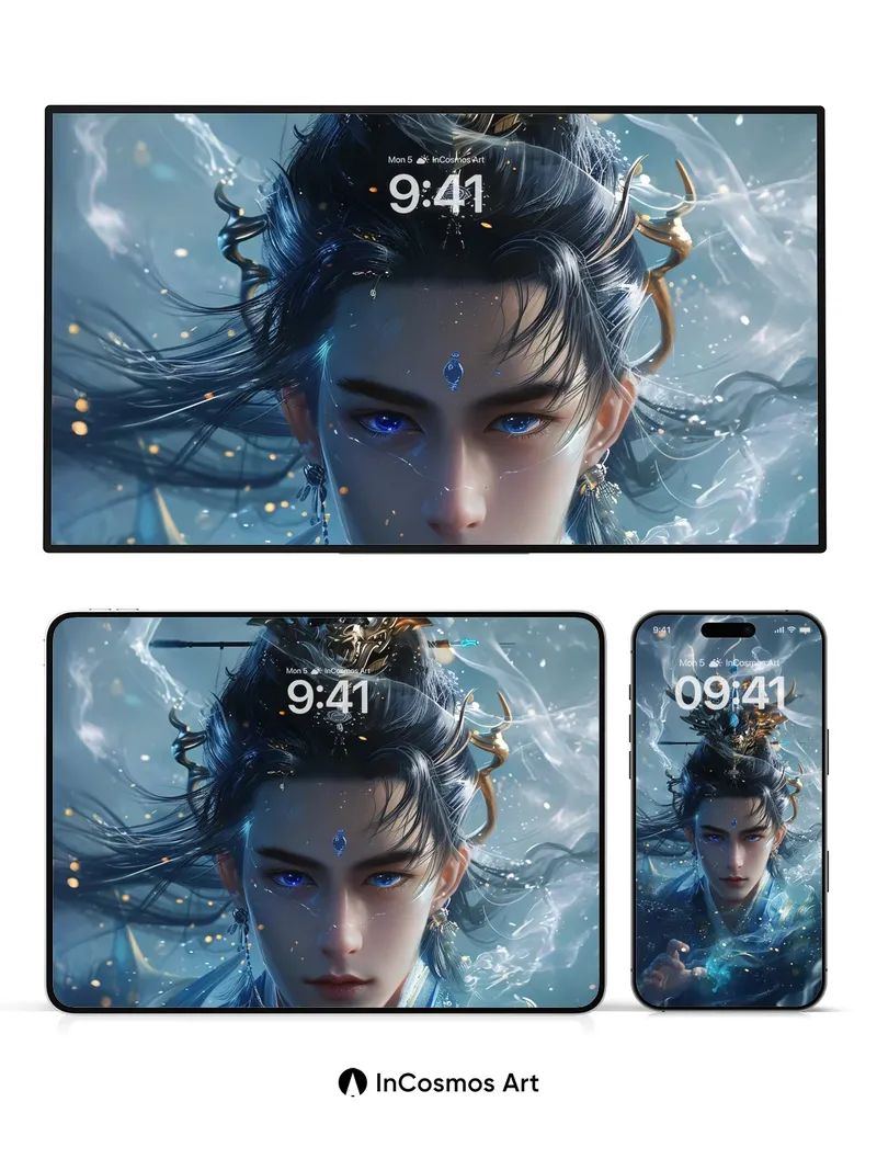 Celestial Crown Wallpaper with Ethereal Light