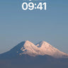 Serenity Peak Wallpaper with Frost-etched Light wallpaper for iPhone, iPad & Mac