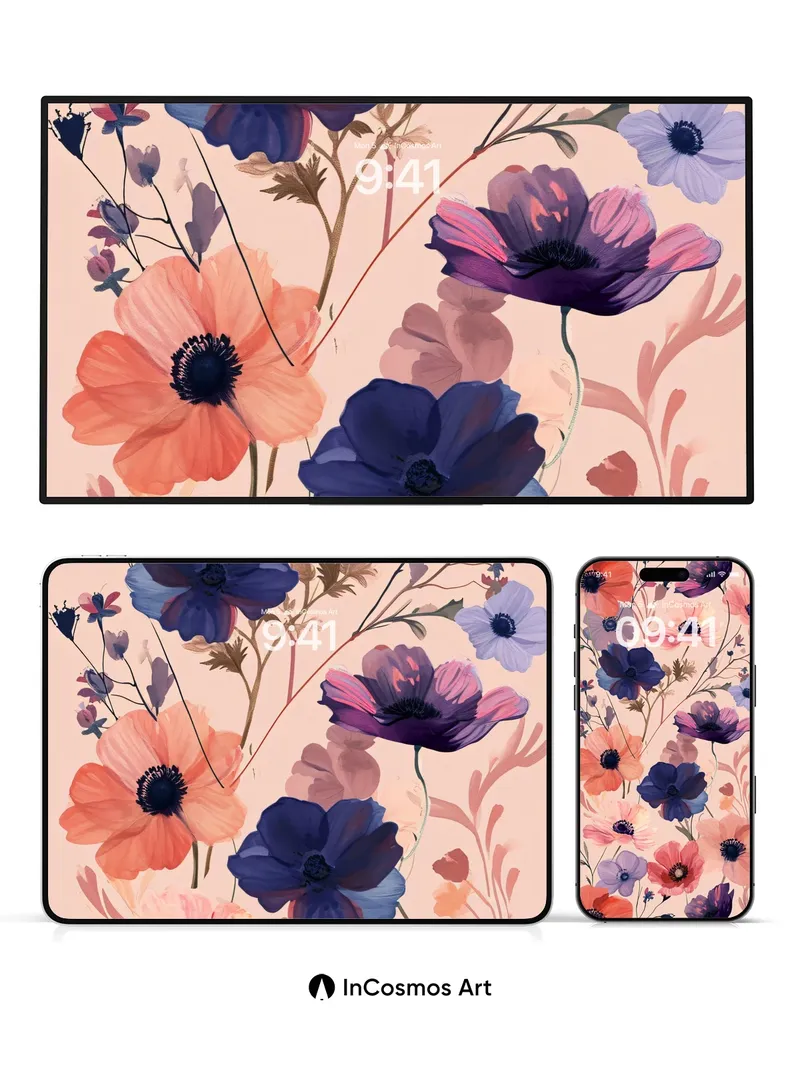 Velvet Bloom Wallpaper with Whispers of Petal