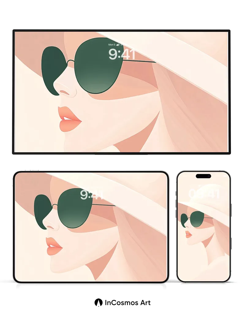 Silken Shade Wallpaper with Sunlit Edge