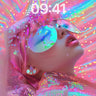 Neon Mirage Wallpaper with Holographic Veil wallpaper for iPhone, iPad & Mac