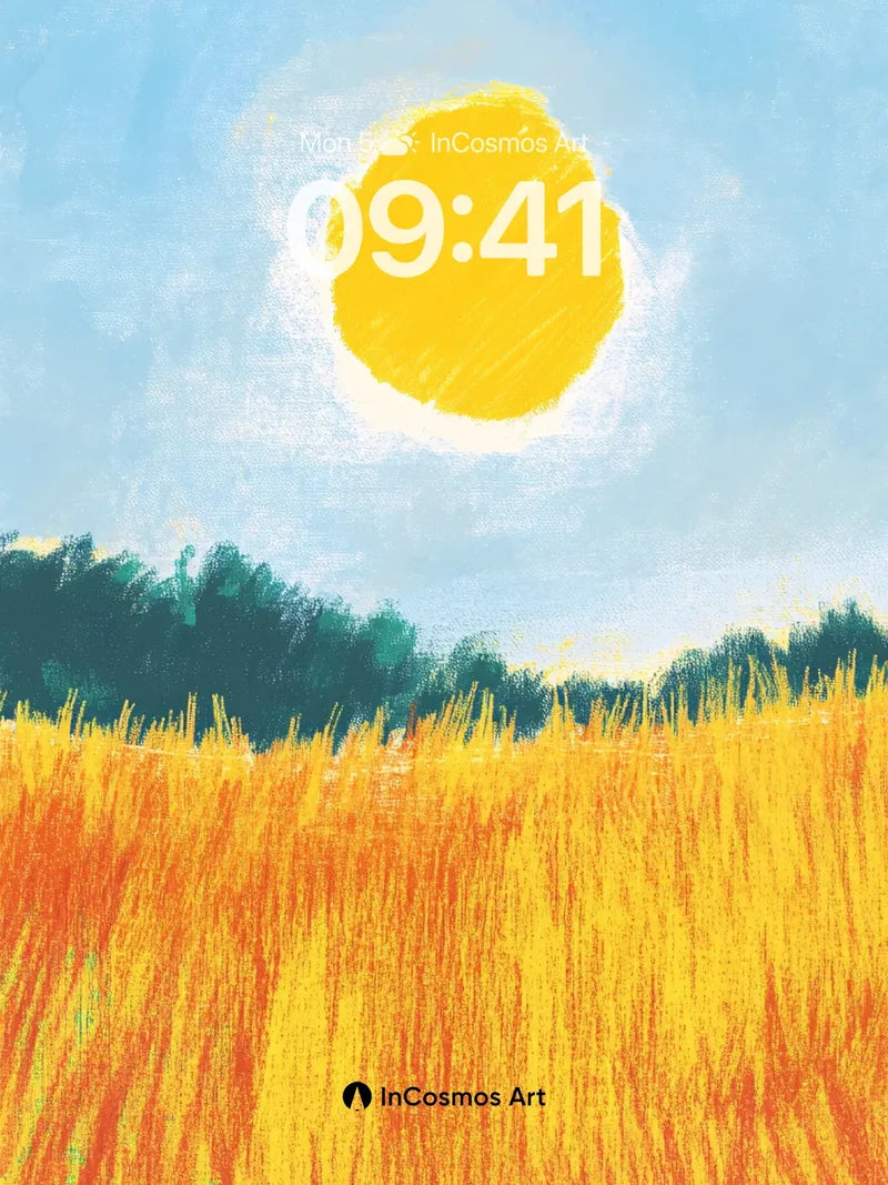 Golden Hush Wallpaper with Sunlit Strokes