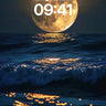 Luminous Sea Mirage Wallpaper with Golden Moonlight wallpaper for iPhone, iPad & Mac