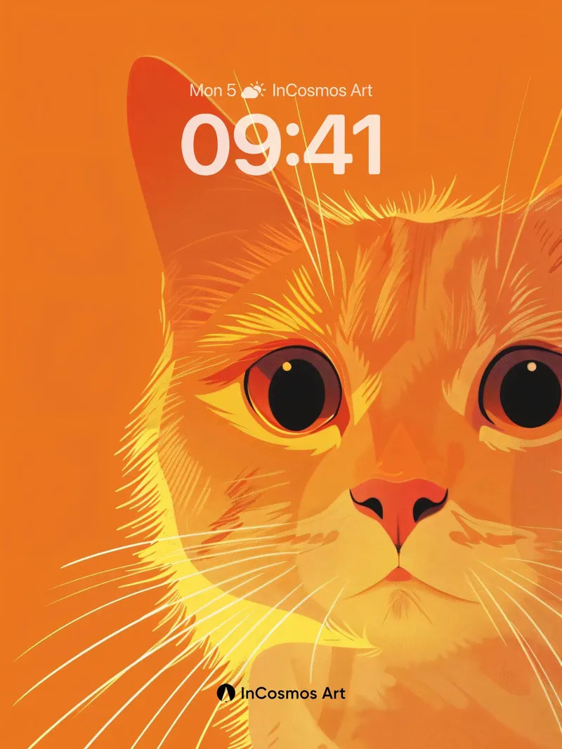 Golden Gaze Wallpaper with Sunlit Fur