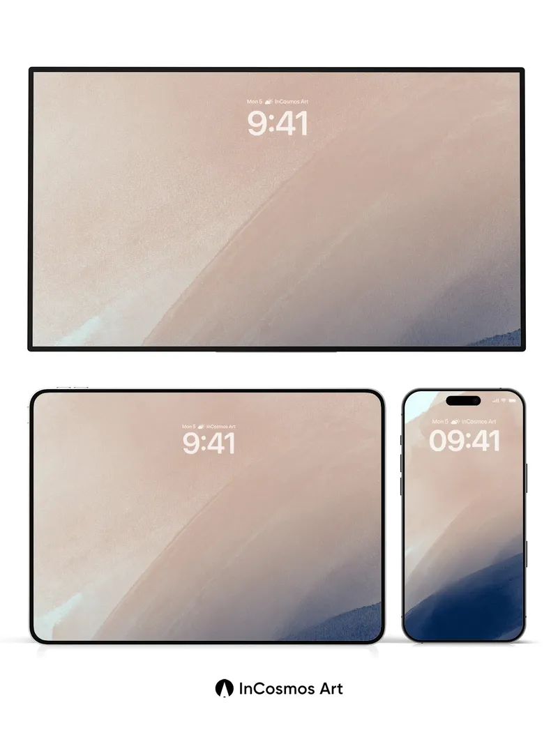 Serene Gradient Background with Soft Transitions