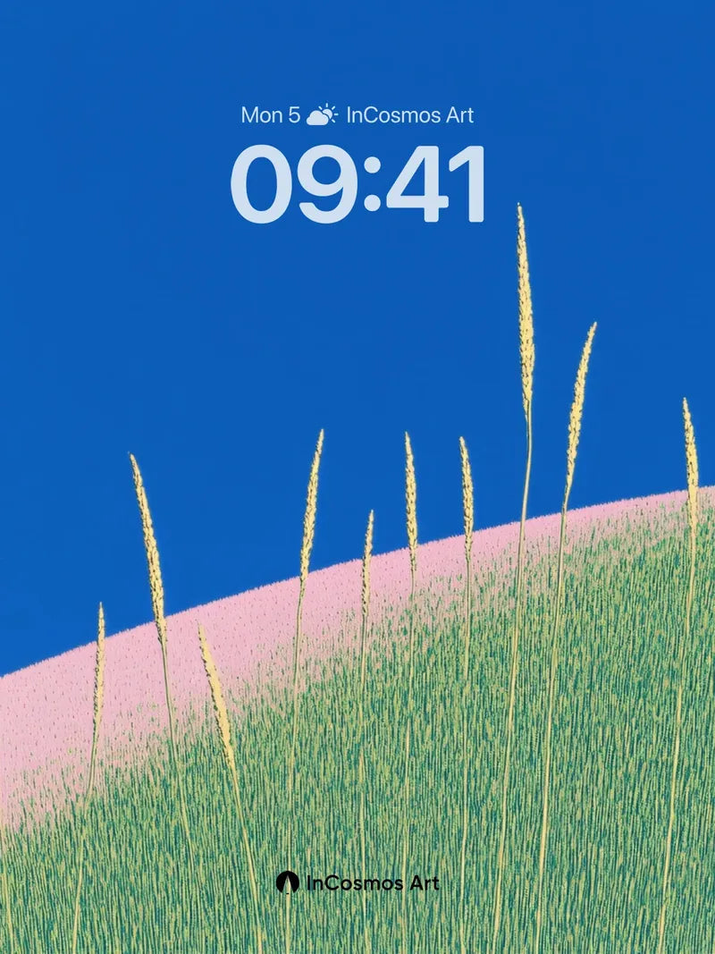 Serenity Slope Wallpaper with Whispering Grass