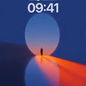 Surreal Horizon Wallpaper with Reflective Light Path wallpaper for iPhone, iPad & Mac