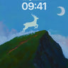 Lunar Stag Wallpaper with Celestial Silence wallpaper for iPhone, iPad & Mac