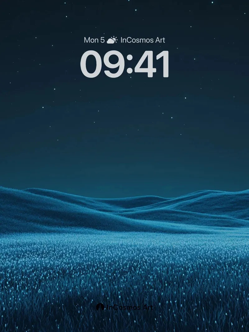 Stellar Dunes Wallpaper with Whispering Grass