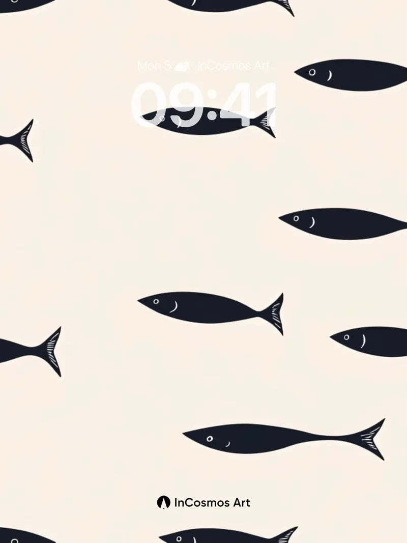 Whispering Tides Wallpaper with Silent Schools