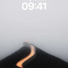 Silent Path Wallpaper with Mist-Covered Ascent wallpaper for iPhone, iPad & Mac