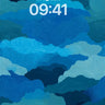 Oceanic Swirls Digital Wallpaper wallpaper for iPhone, iPad & Mac
