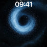 Cosmic Spiral Wallpaper with Starlit Vortex wallpaper for iPhone, iPad & Mac