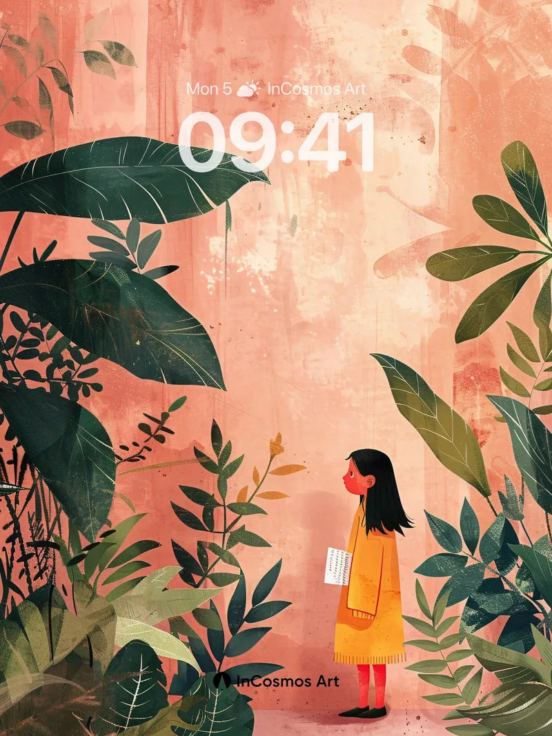 Whispering Jungle Wallpaper with Golden Light