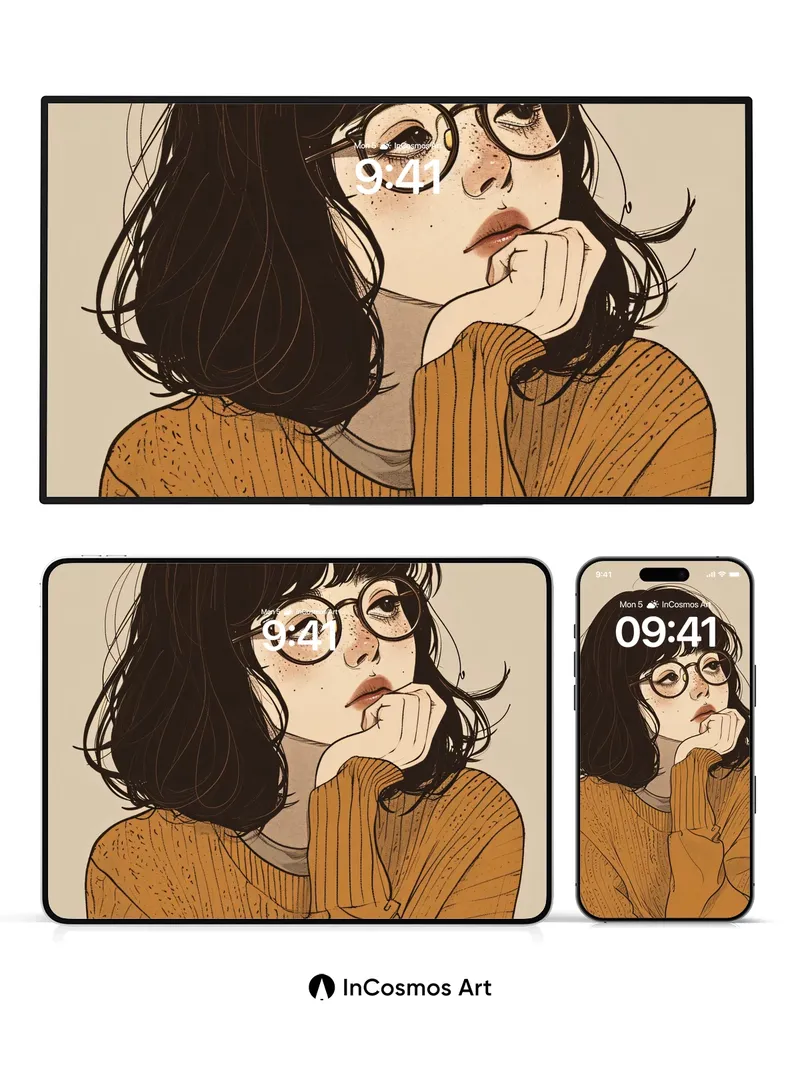 Quiet Reflection Wallpaper with Knit Warmth