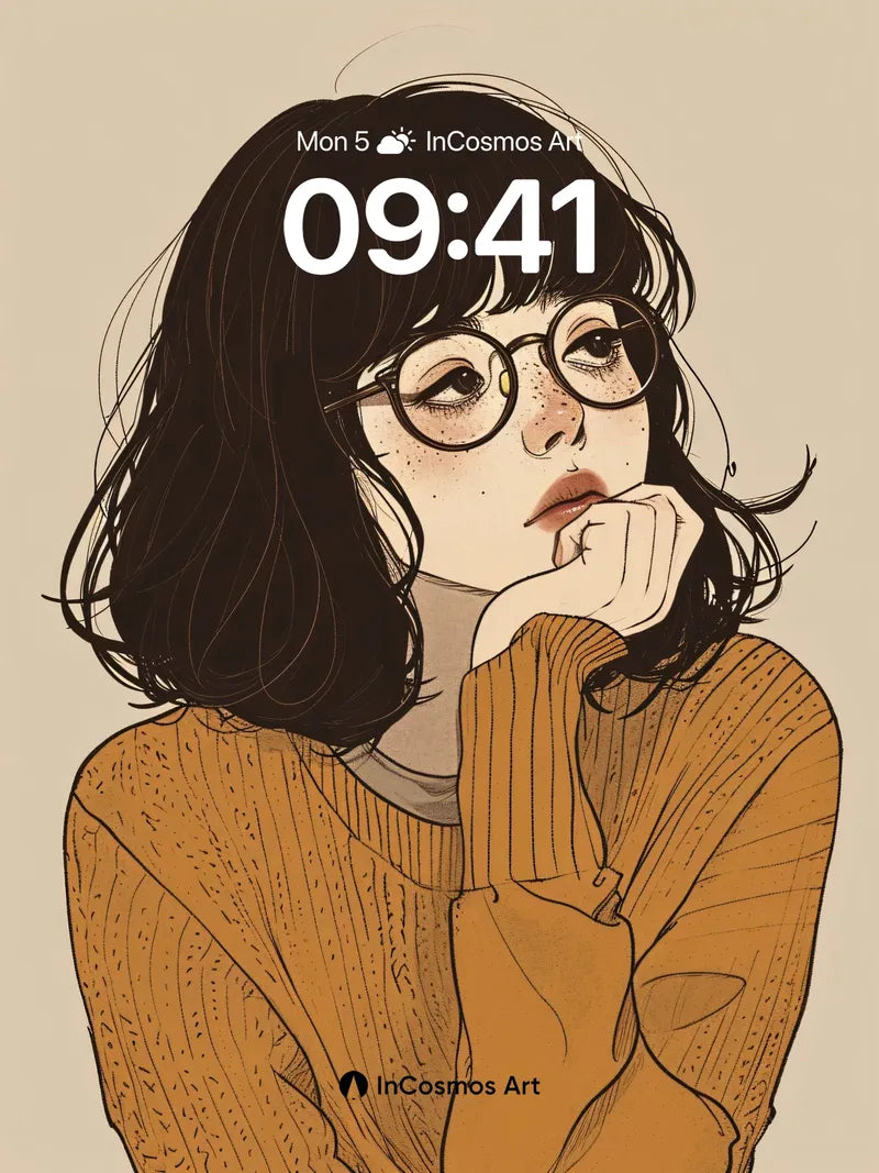 Quiet Reflection Wallpaper with Knit Warmth