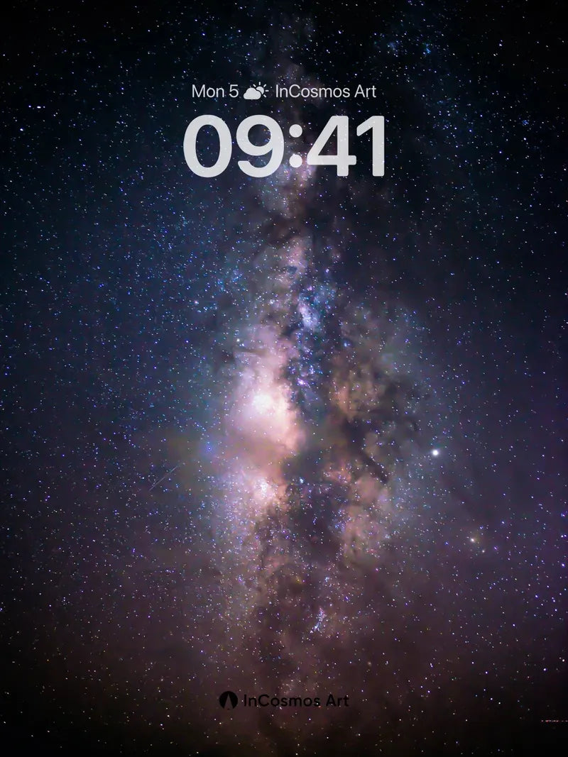 Cosmic Veil Wallpaper with Starlit Dust