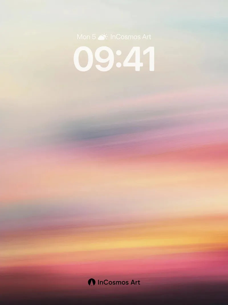 Velvet Horizon Wallpaper with Ethereal Light Trails