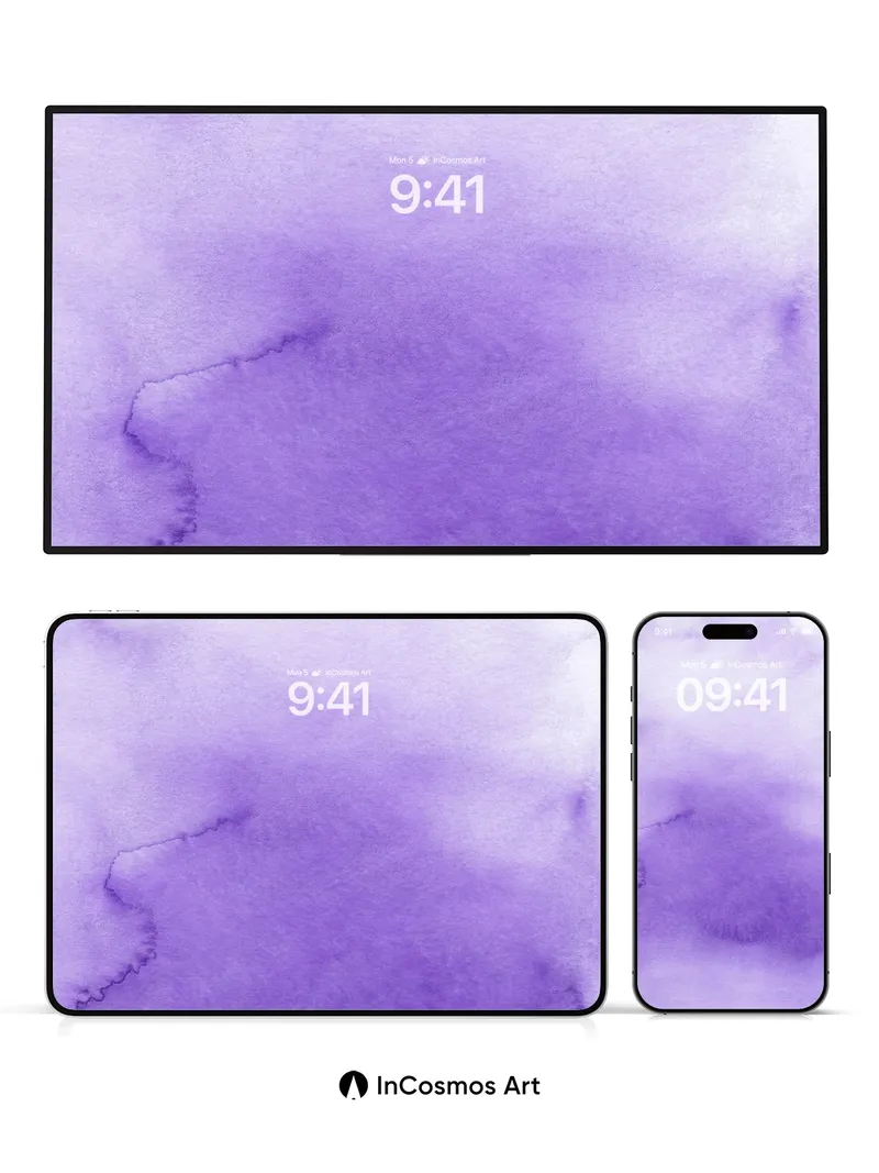 Mystic Violet Wallpaper with Ethereal Bleed