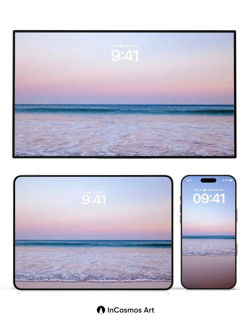 Serenity Seascape Wallpaper with Twilight Hush