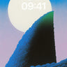 Calm Summit Wallpaper with Moonlit Edge wallpaper for iPhone, iPad & Mac