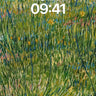 Whispering Meadow Wallpaper with Van Gogh's Brushfire wallpaper for iPhone, iPad & Mac