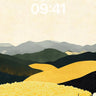 Golden Hush Wallpaper with Mountain Whisper wallpaper for iPhone, iPad & Mac