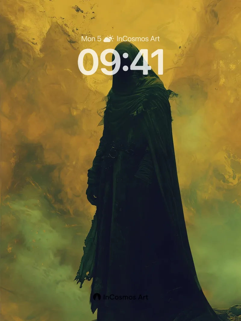 Silent Veil Wallpaper with Golden Haze wallpaper for iPhone, iPad & Mac