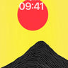 Sunset Over Minimalist Mountains Wallpaper wallpaper for iPhone, iPad & Mac