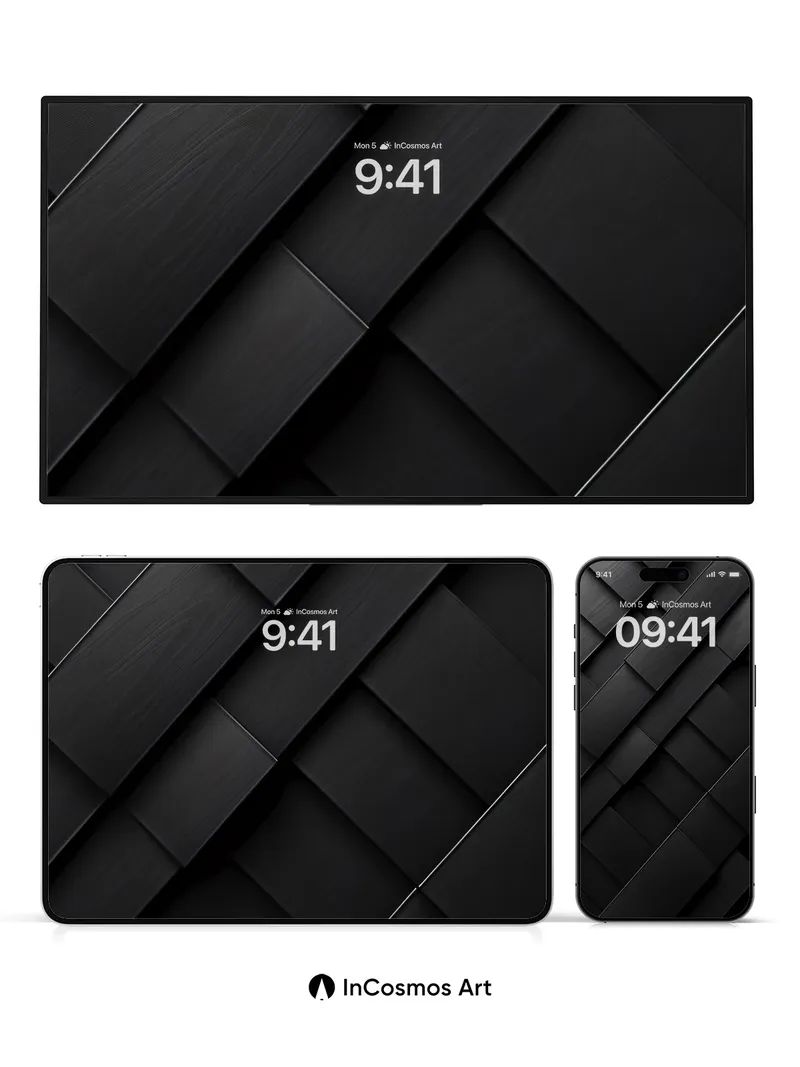 Shadow Weave Wallpaper with Depth Lines