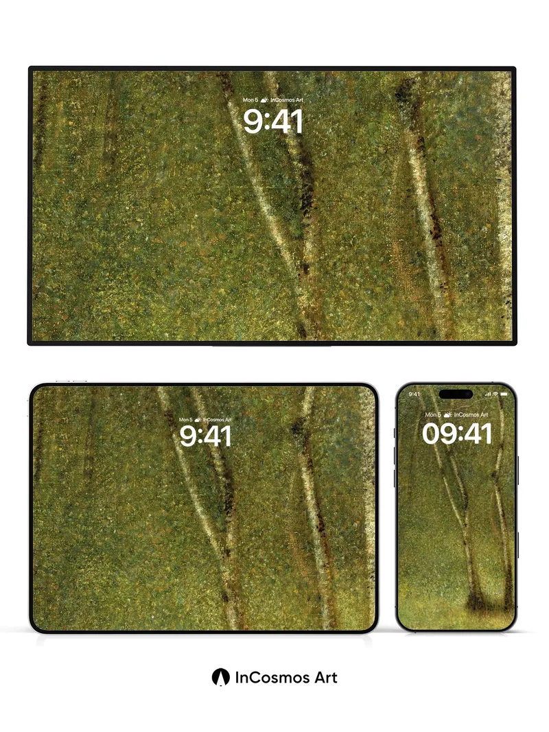 Whispering Bark Wallpaper with Dappled Light
