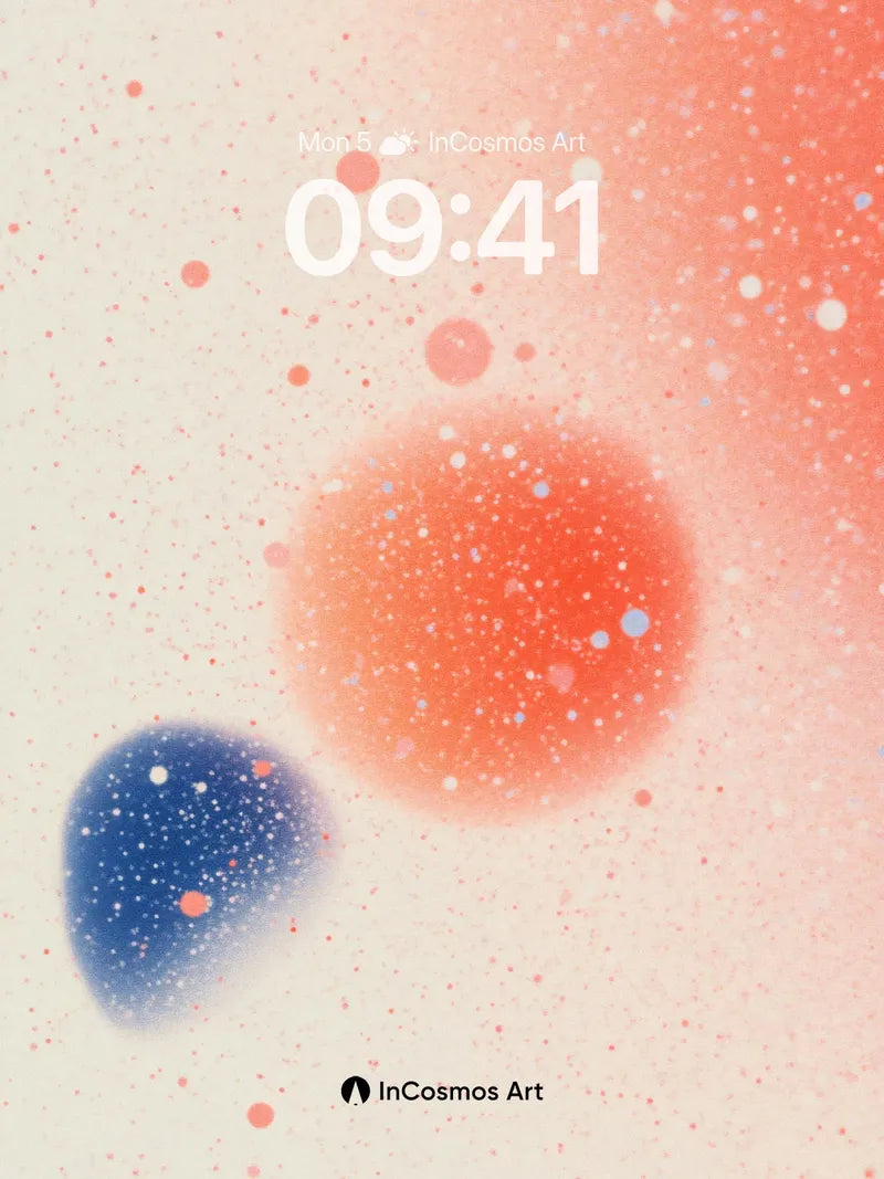 Floating Nebula Wallpaper with Cosmic Speckles