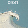 Impasto Wave Texture Ocean Background