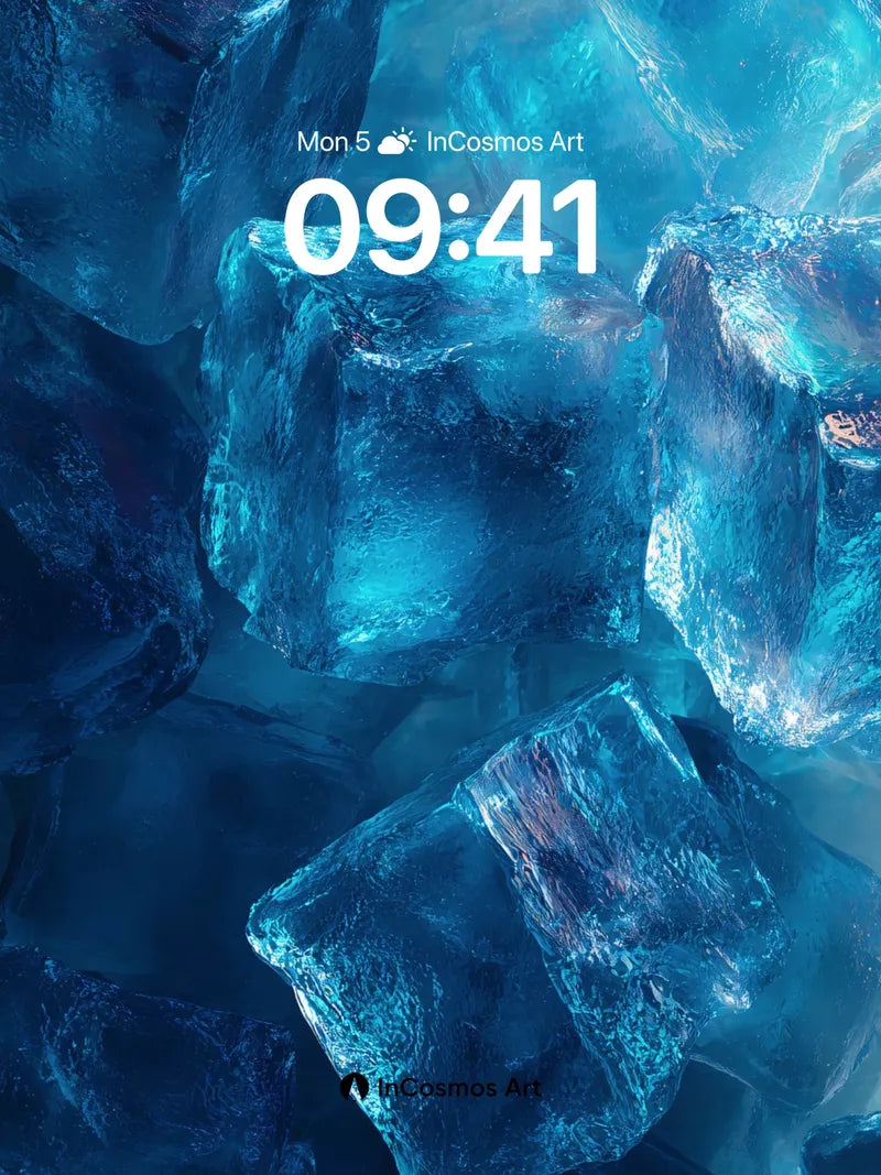 Frozen Abyss Wallpaper with Glacial Echoes