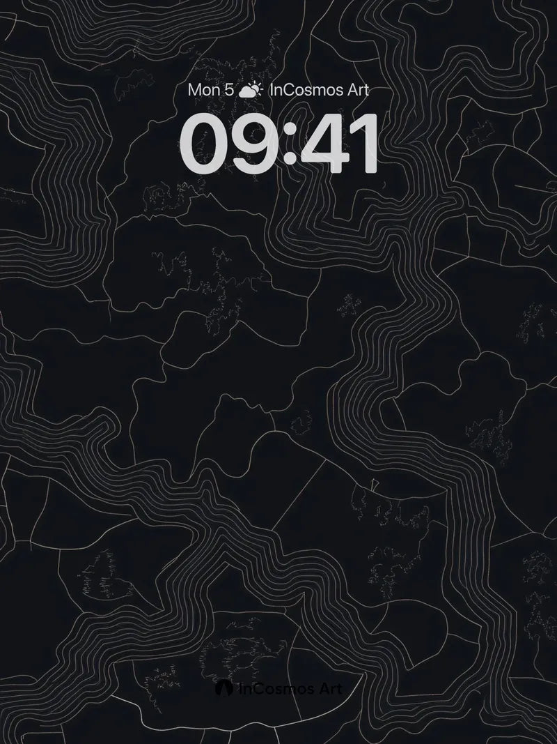 Silent Contour Wallpaper with Ghost Lines