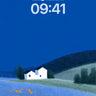 Serene Bluefield Cottage Wallpaper - Minimalist Dream wallpaper for iPhone, iPad & Mac