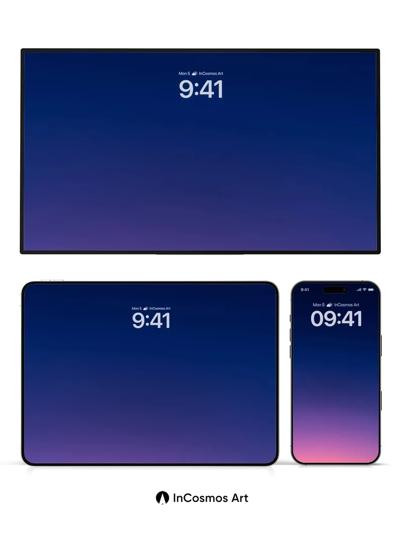 Calm Horizon Wallpaper with Twilight Hues