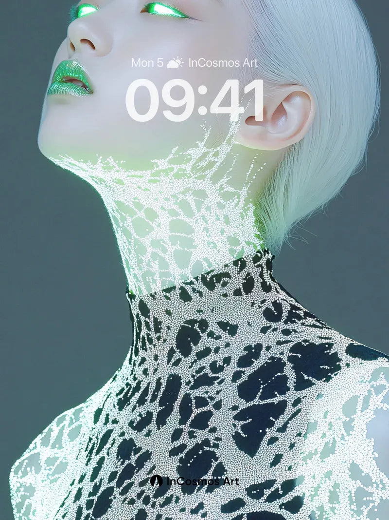 Neon Veil Wallpaper with Living Light