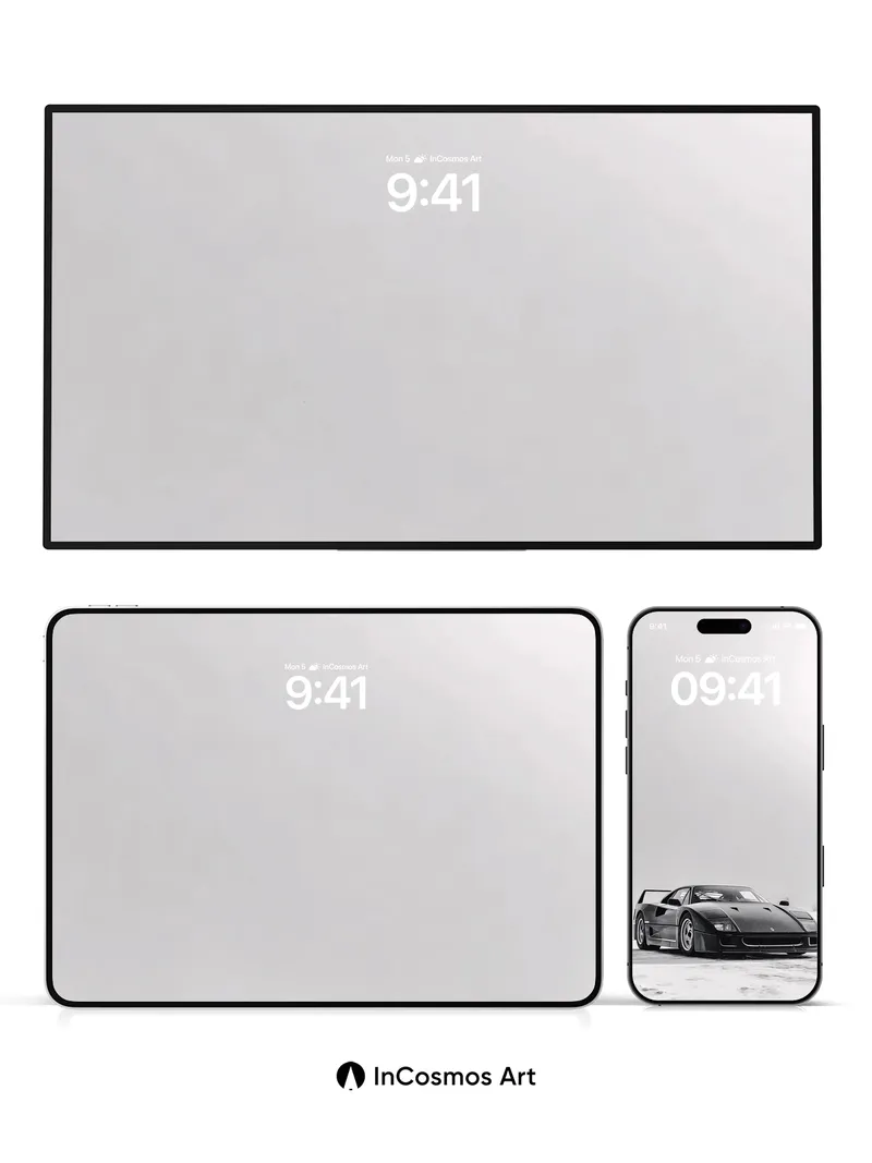 Frostbound Velocity Wallpaper with Midnight Sleekness