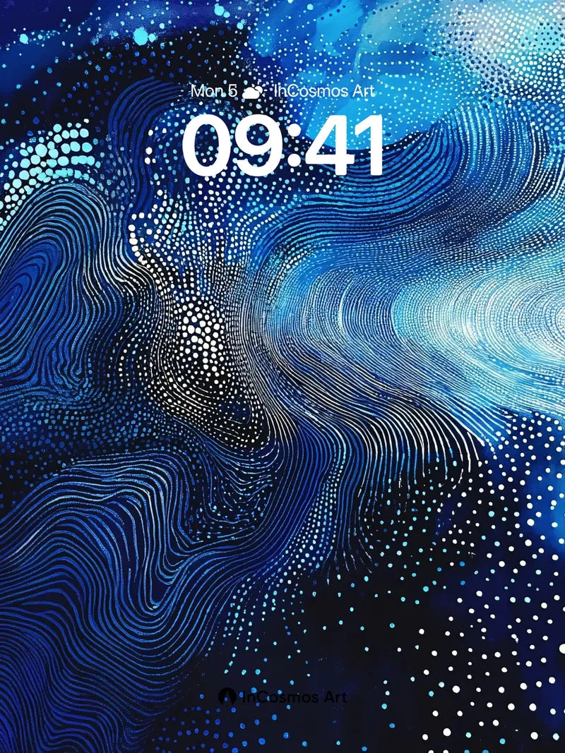 Cosmic Drift Wallpaper with Starlight Threads wallpaper for iPhone, iPad & Mac