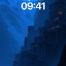 Frostbound Citadel Wallpaper with Whispering Lights wallpaper for iPhone, iPad & Mac