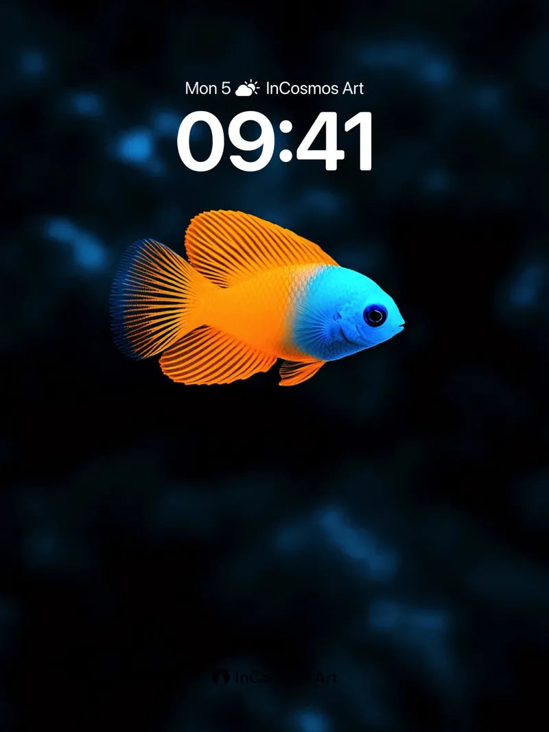 Neon Mirage Wallpaper with Electric Scales