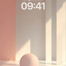 Serene Sphere Wallpaper with Soft Light Trails wallpaper for iPhone, iPad & Mac