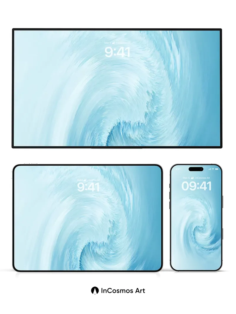 Serenity Spiral Wallpaper with Celestial Whirl