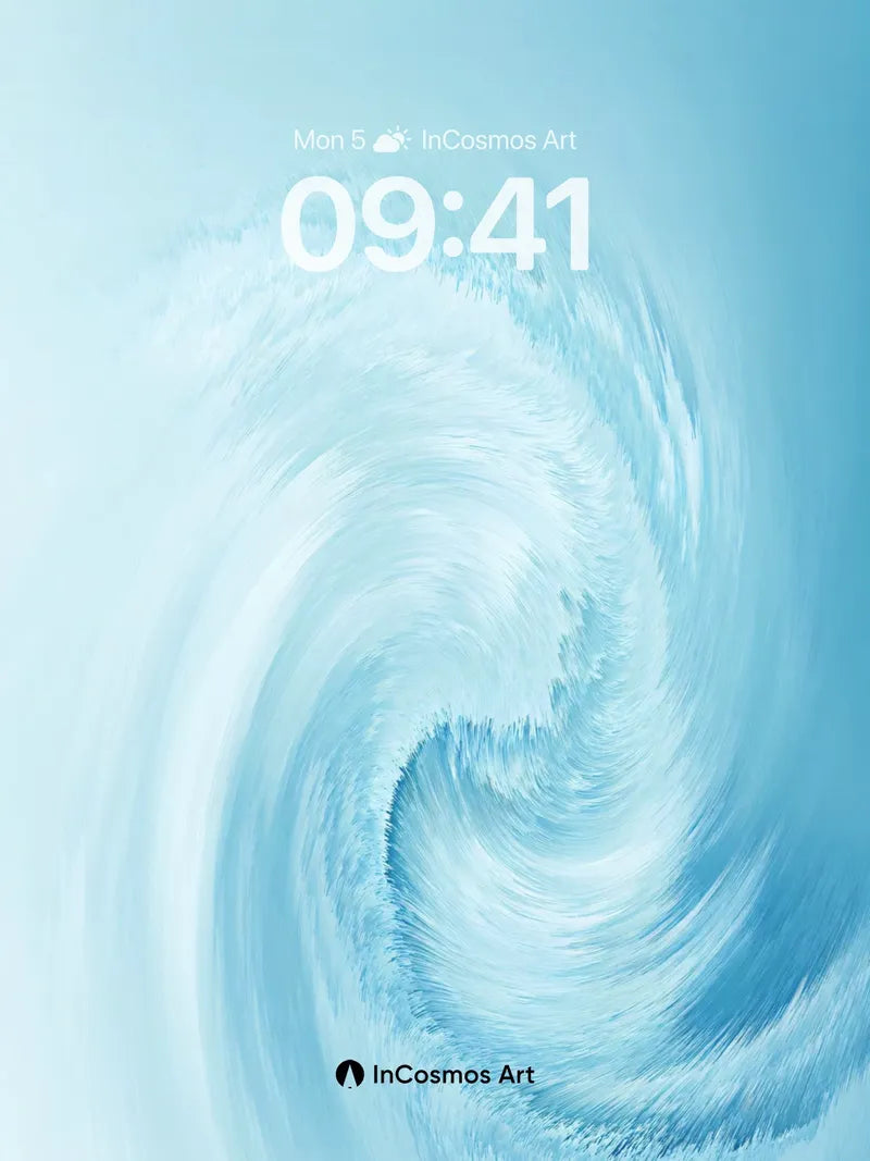 Serenity Spiral Wallpaper with Celestial Whirl