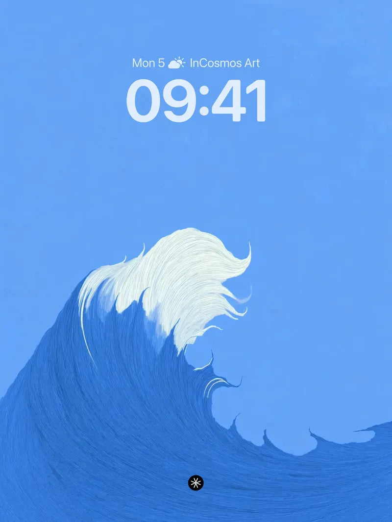 Ocean Wave Wallpaper 4K for iPhone Lock Screen wallpaper for iPhone, iPad & Mac